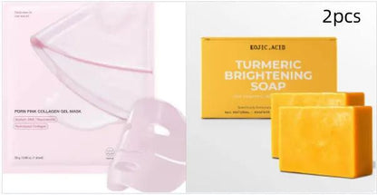 Turmeric Kojic Soap Turmeric Kojic Acid Soap Handmade Skin Products Natural Turmeric Soap Bar Skin Clean Dark Spot Remover Moist Bathing Facial Soap by Dropshipman