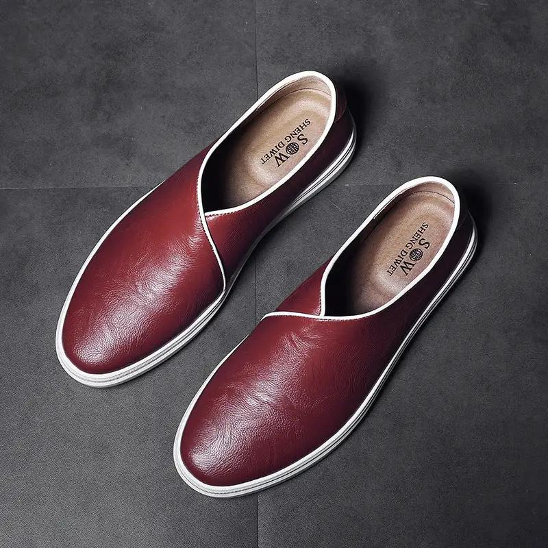 New Style Casual Leather Shoes Mens Fashion Loafers by Dropshipman