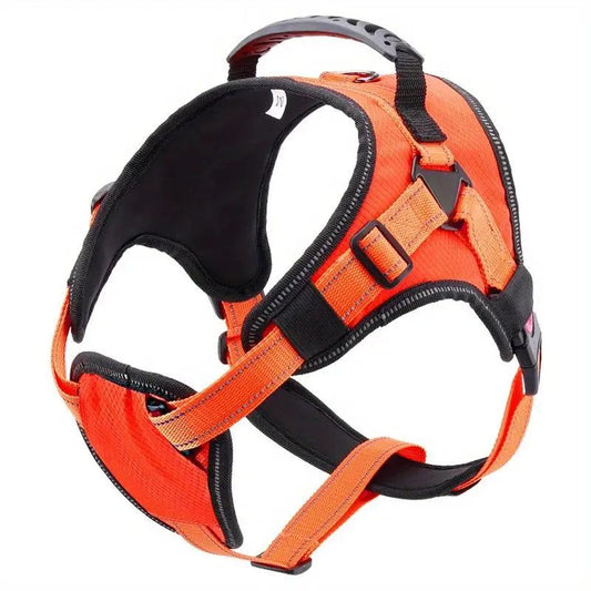 Nylon Dog Harness No Pull Breathable Reflective Pet Harness Vest For Small Large Dog Outdoor Running Dogs Training Accessories by Dropshipman