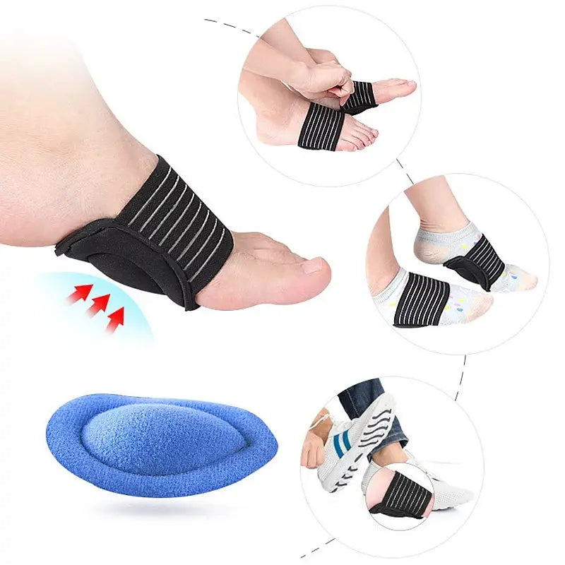 1Pair Flat Feet Orthopedic Insoles Arch Support Plantar Fasciitis Heel Pain Aid Foot Cushioned, Health Foot Care Products by All Mart Bristol Ltd