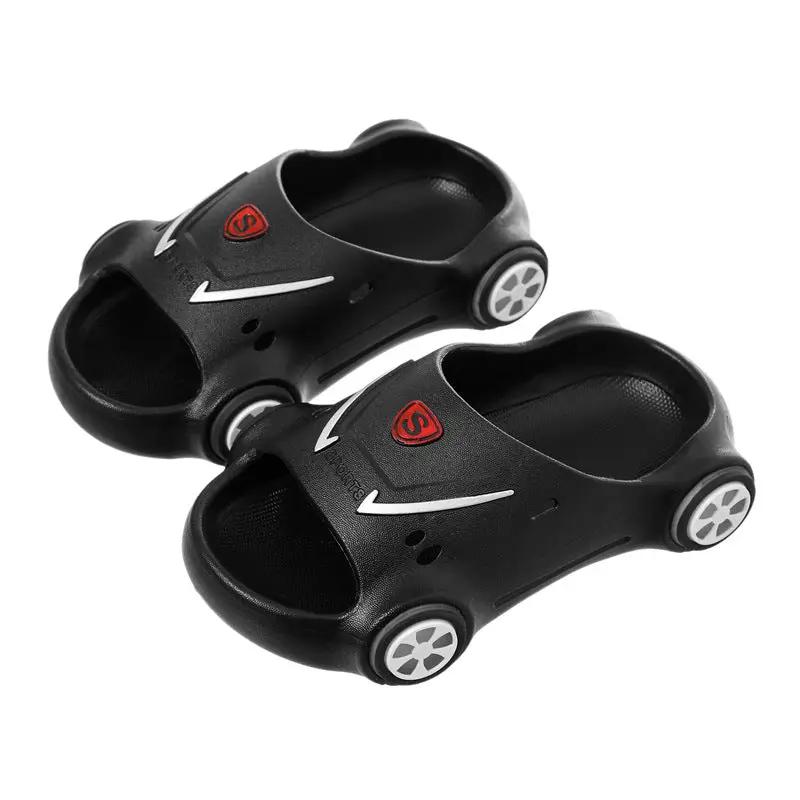 Kids Glowing Slippers Cartoon Car Sandals Children Sandals Anti Slip Boys Girls Luminous Slippers Summer Beach Shoes by Dropshipman