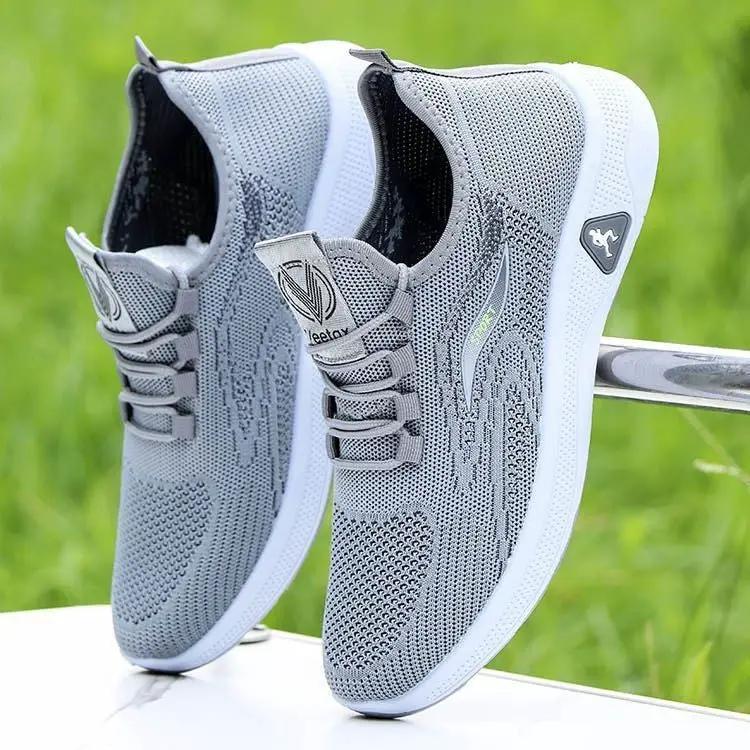 Breathable Men's Casual Mesh Sneakers by Dropshipman