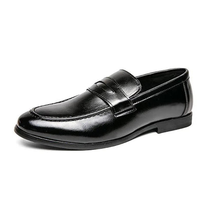 Pointed Toe Minimalist Leather Shoes In British Style by Dropshipman