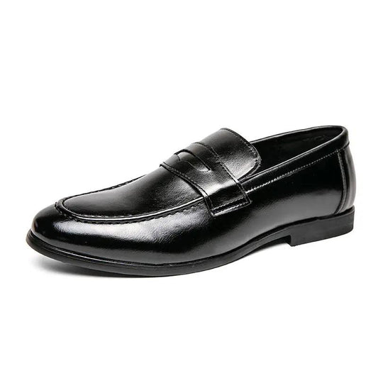 Pointed Toe Minimalist Leather Shoes In British Style by Dropshipman