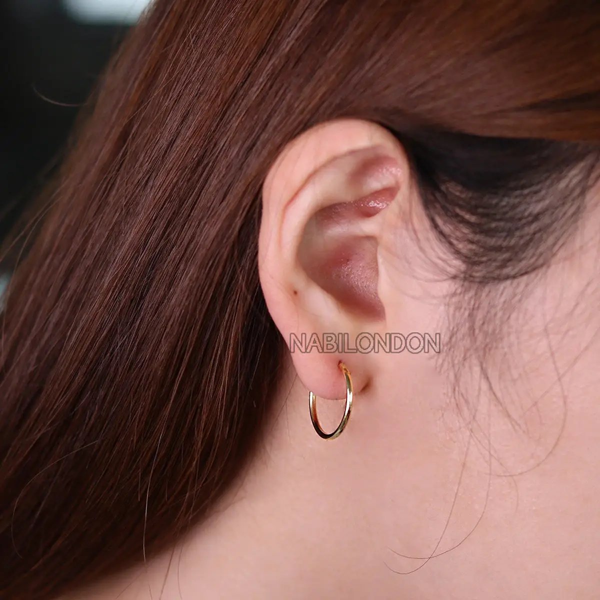 17mm hoop earrings by Nabi London
