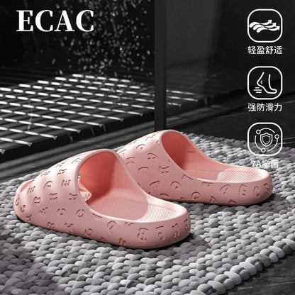 2026 EVA Women Sandals Slippers Solid Color Simple Non-slip Soft Sole Comfortable Shower Slippers Outdoorf Couple Shoes by All Mart Bristol Ltd