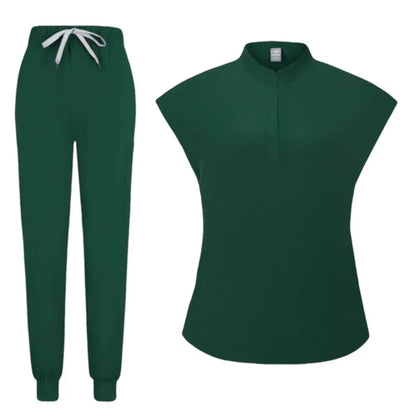 Bestselling S-urgical Gowns Doctor M-edical D-ental Work Uniform Set, Working Room Scrubs Elastic Scrubs Suit by All Mart Bristol Ltd