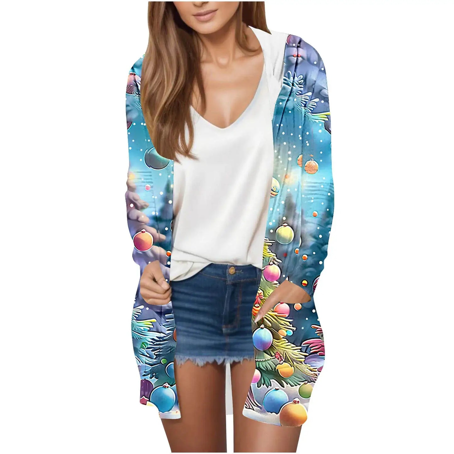 Manufacturer Cross-Border Women's Fashion New Loose Simple Pocket Hooded Cardigan Jacket by All Mart Bristol Ltd