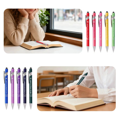 10/20 Pcs Bible Verse Ballpoint Pens with Stylus Tips, Smooth Black Ink Writing, Inspirational Faith Gifts for Women, Cute Pen for Nurses, School, Office, and Church Supplies by All Mart Bristol Ltd