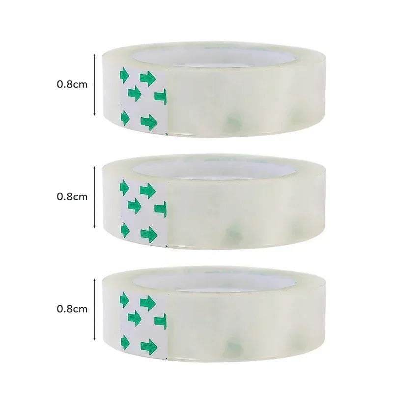 10/5/1 Rolls Premium Transparent Tape 0.8Cm 1.2Cm 1.8Cm Multifuntion High-Viscosity Adhesive Tape for Gift Wrapping Packing by All Mart Bristol Ltd