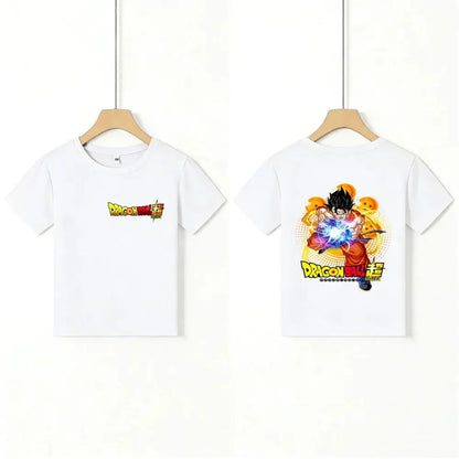 Kids T - Shirt Dragon Ball Goku & Great Ape Print, Cartoon Anime - Themed Casual Cotton Tee for Boys Girls, Cool Graphic Childre by All Mart Bristol Ltd