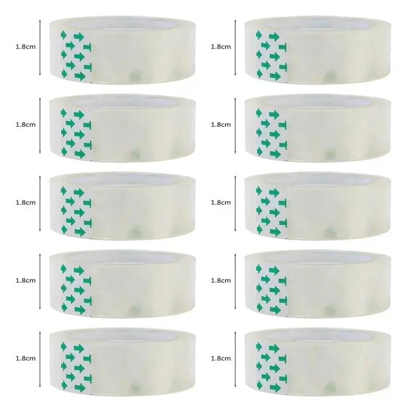 10/5/1 Rolls Premium Transparent Tape 0.8Cm 1.2Cm 1.8Cm Multifuntion High-Viscosity Adhesive Tape for Gift Wrapping Packing by All Mart Bristol Ltd