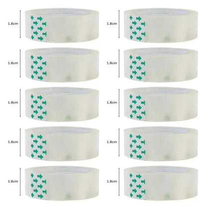 10/5/1 Rolls Premium Transparent Tape 0.8Cm 1.2Cm 1.8Cm Multifuntion High-Viscosity Adhesive Tape for Gift Wrapping Packing by All Mart Bristol Ltd
