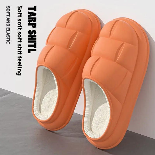 Warm Indoor Home Couple Platform Cotton Shoes by Dropshipman