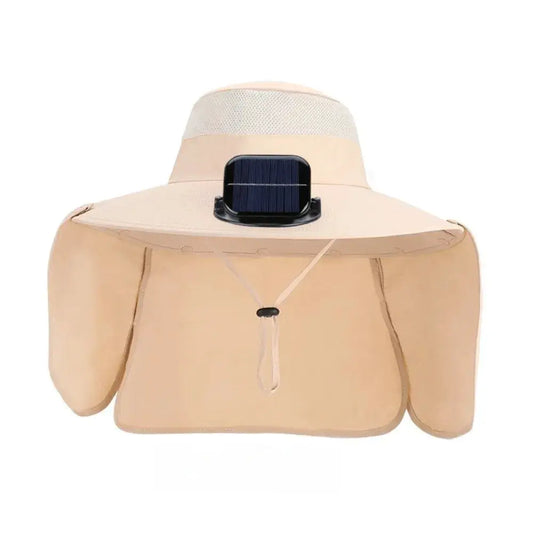 New UPF50+ Solar Fan Hat with Shawl Adjustable Wide Brim Hat Sunscreen Waterproof Fishing Hat Hiking by All Mart Bristol Ltd