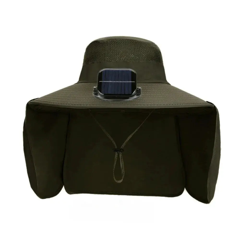 New UPF50+ Solar Fan Hat with Shawl Adjustable Wide Brim Hat Sunscreen Waterproof Fishing Hat Hiking by All Mart Bristol Ltd