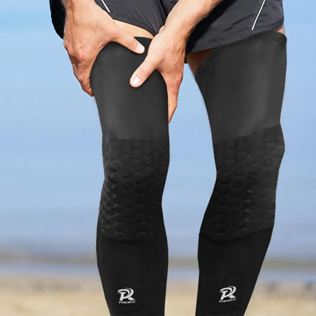 Knee Compression Sleeve, Large - Black by Aquarius