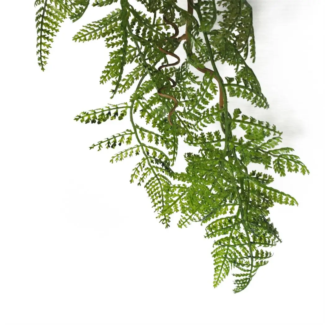 100cm Artificial Hanging Maidenhair Fern Plant Dark Green by Leaf