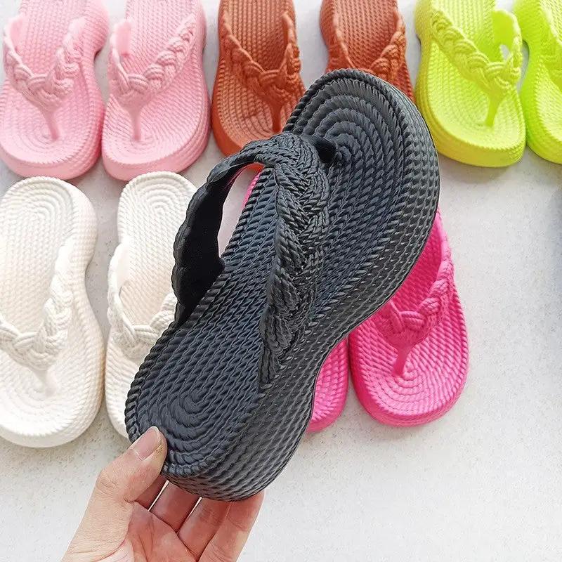 EVA Candy Color Soft Bottom Clip Toe Flip-flops by Dropshipman