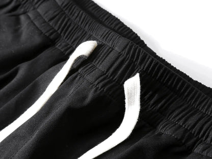 Men'S Summer Casual Cargo Shorts - Elastic Drawstring Waist, Multiple Pockets & Letter Patch Design, Regular Fit Mid-Rise Non-Stretch Fabric for Daily Wear & Leisure Activities, Nontransparent Fabric, Menswear, Minimalist Tiktokshopspringglowup by All Mart Bristol Ltd