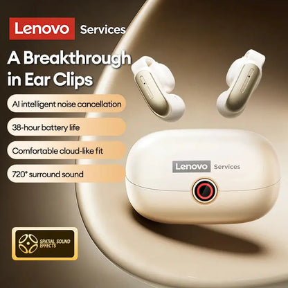 Lenovo LES-108 Bone Conduction TWS Ear Clips Earphones Wireless Bluetooth V6.0 Earbuds Sports Headphones Al Call Noise Reduction by All Mart Bristol Ltd
