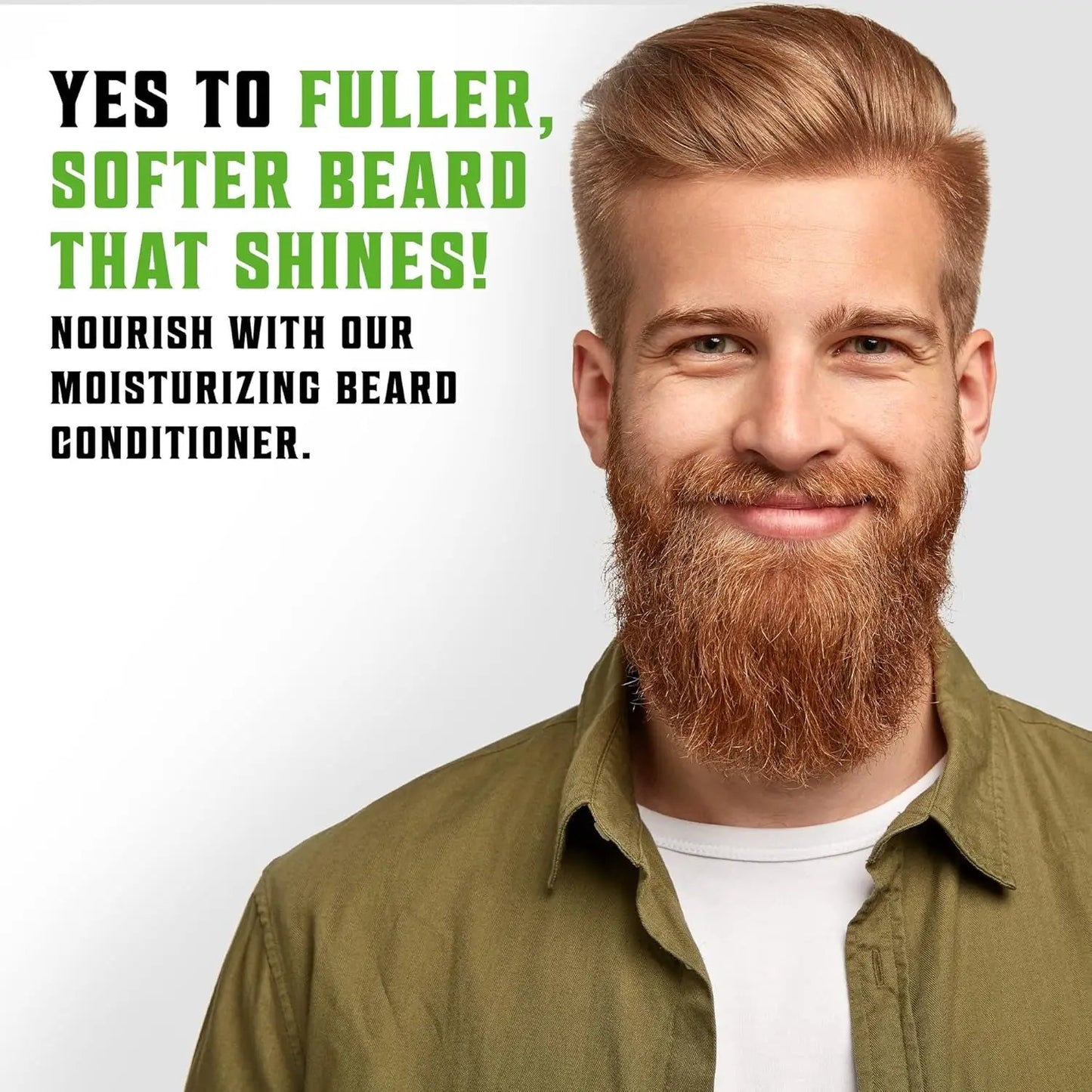 Beard Shampoo and Conditioner Set - Natural Wash & Conditioner with Argan & Jojoba Oils - Softens, Strengthens & Refreshes - Peppermint & Eucalyptus - Perfect Gift for Men - 600ml Total by All Mart Bristol Ltd
