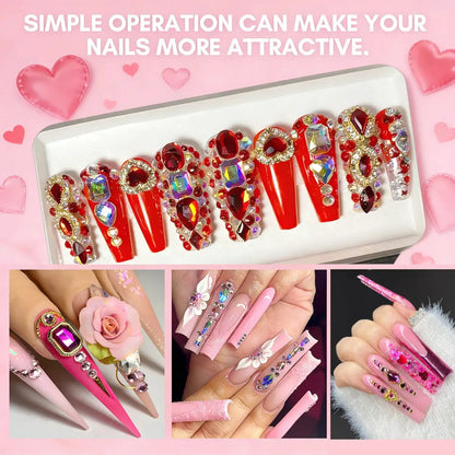 Makartt Nail Rhinestone Glue, Gel Nail Glue for Rhinestones for 3D Design Super Strong Adhesive Nail Gem Glue for Christmas DIY by All Mart Bristol Ltd