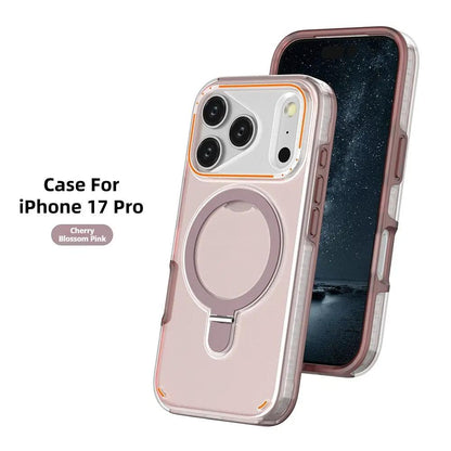 360 Rotation Stand Holder Magnetic Matte Phone Case For I-Phone 17 Pro 17 Max Plus Shockproof Protection Cover Shell by Dropshipman