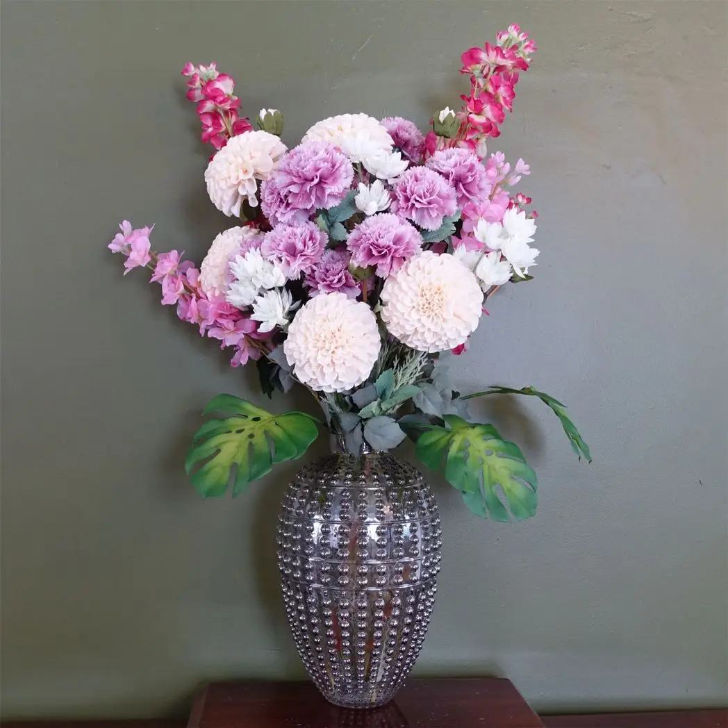 35cm Smoke Grey Bubble Vase by Leaf