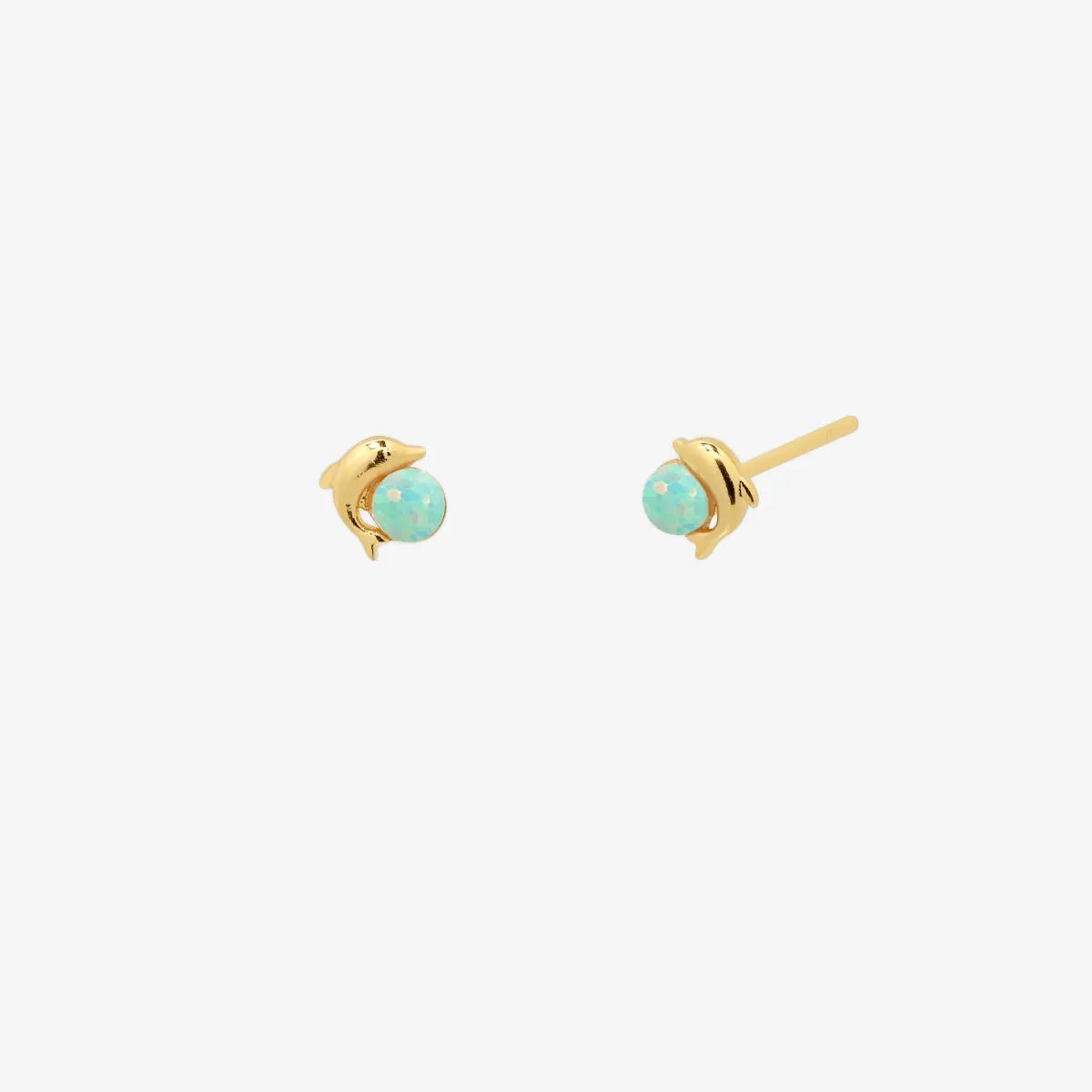 Opal Dolphin earrings by Nabi London