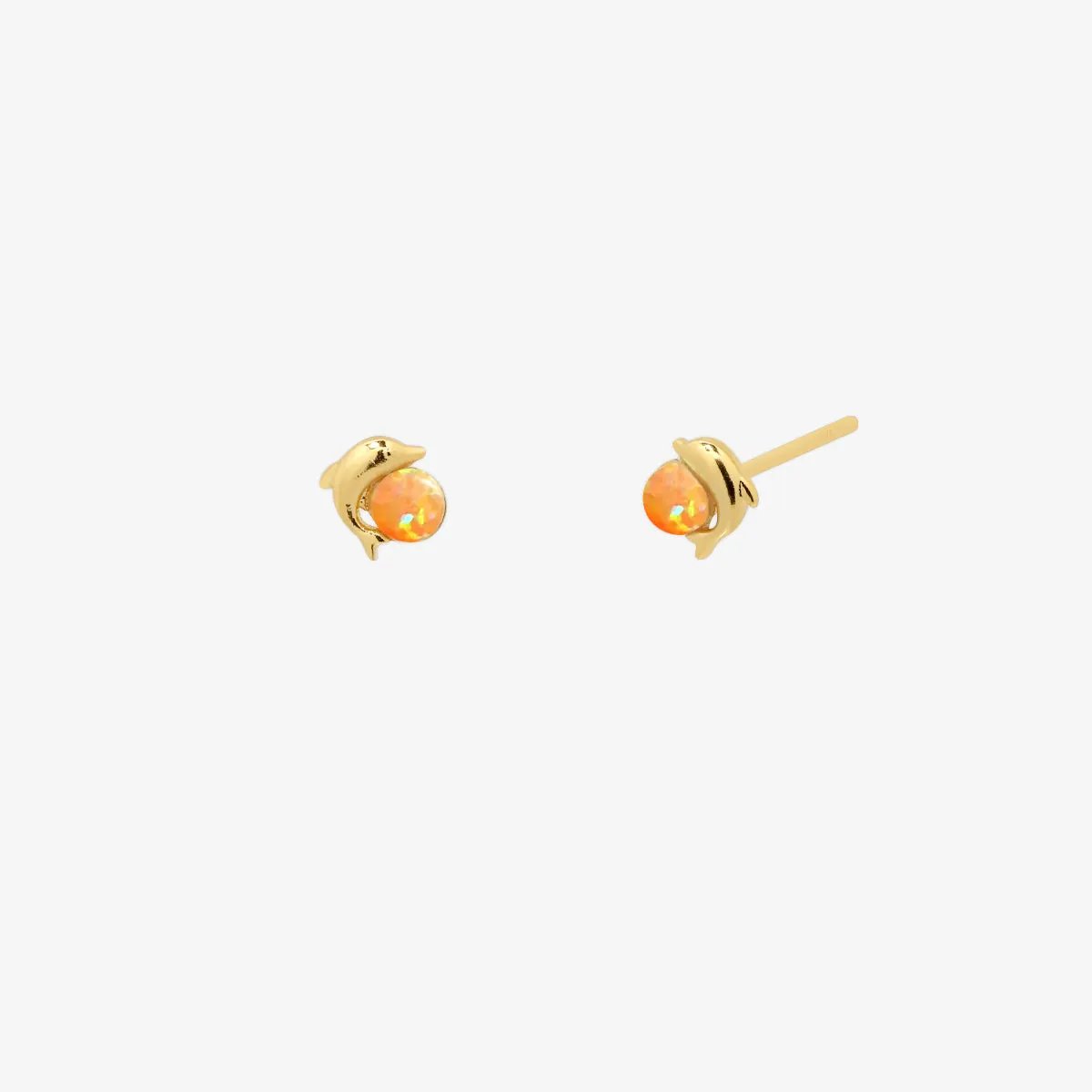 Opal Dolphin earrings by Nabi London