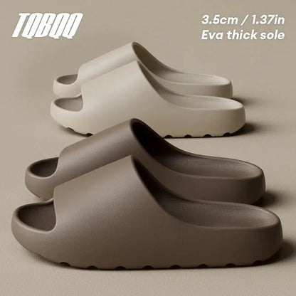 Indoor Cloud Thick-soled House Slippers for Men and Women Summer Soft Bottom Beach Sandals by All Mart Bristol Ltd