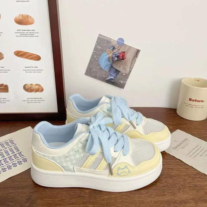 Cute Cat Design Low-Top White Shoes For Women, New Spring 2026 Collection, Versatile Fashion Casual Sneakers With Soft Sole And Unique Stylish Design by Dropshipman