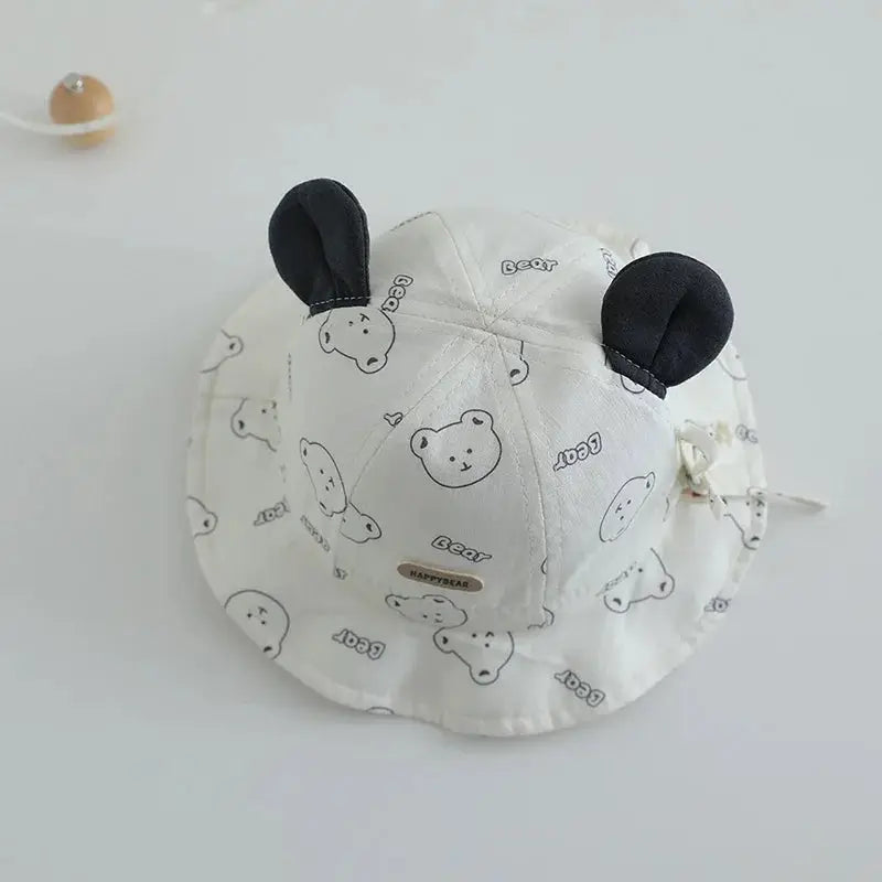 Cartoon Baby Fisherman Hat Cute Children Sunshade Basin Cap 3-12Month Infants Bowl Caps Soft Cotton Toddler Sunscreen Visors by All Mart Bristol Ltd