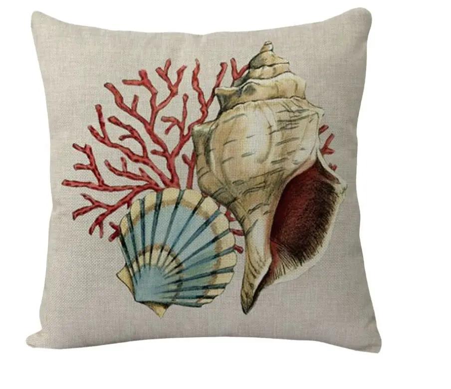 Cushion Covers Sea Turtle Printed Throw Pillow Cases For Home Decor Sofa Chair Seat by Dropshipman