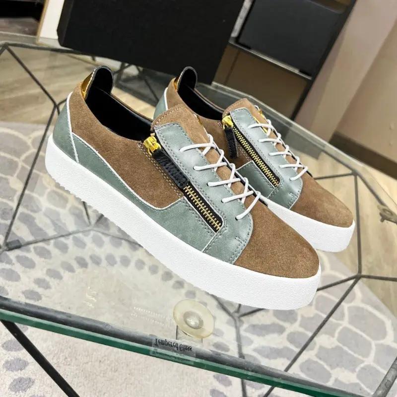 European Station Men's Cowhide Fashion Casual Board Shoes by Dropshipman