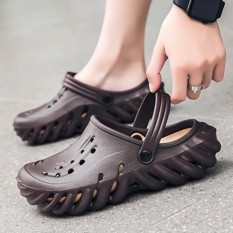 Hole Shoes Men's Slippers Sandals Outdoor Non-slip by Dropshipman