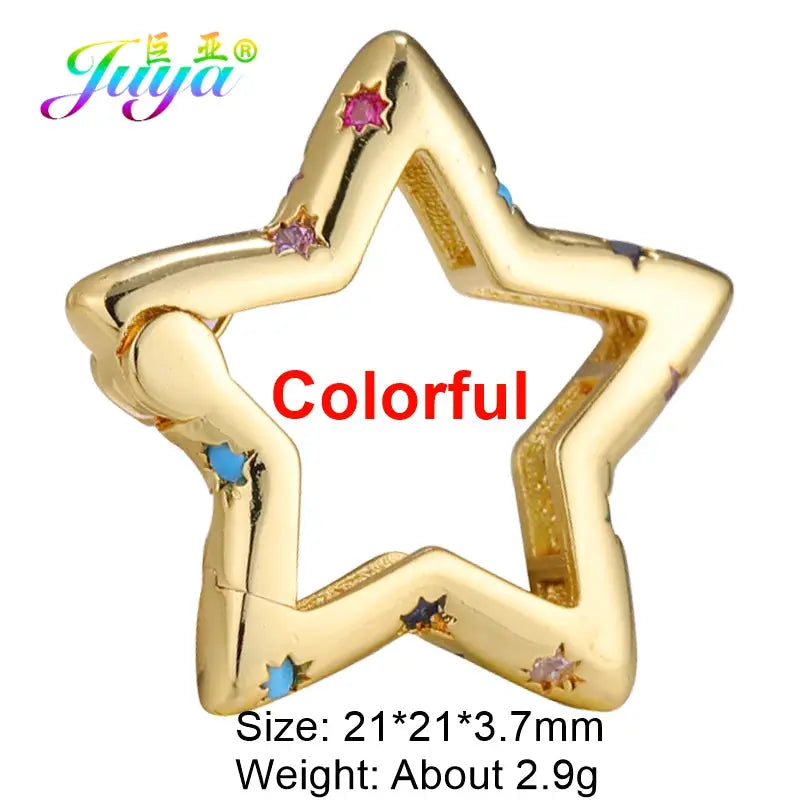 Juya 18K Gold Plated 26 Alphabet Letters Pendant Fasteners Bolt Carabiner Clasps For DIY Women Mesh Chains Name Jewelry Making by All Mart Bristol Ltd