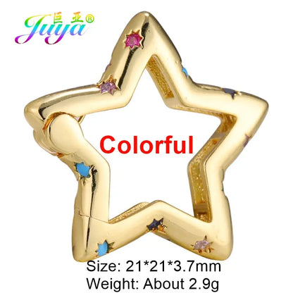 Juya 18K Gold Plated 26 Alphabet Letters Pendant Fasteners Bolt Carabiner Clasps For DIY Women Mesh Chains Name Jewelry Making by All Mart Bristol Ltd
