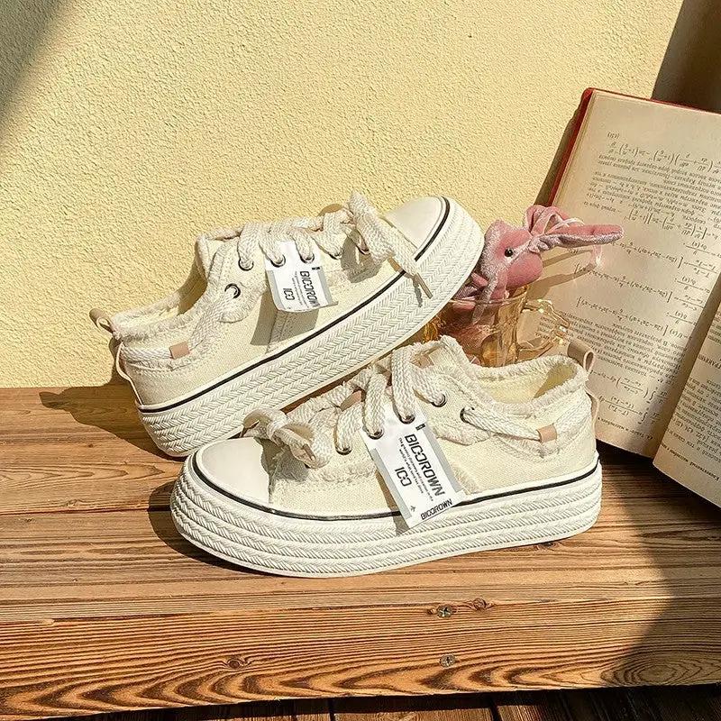 Fall Classic Style Canvas Shoes Women's Low-top by Dropshipman