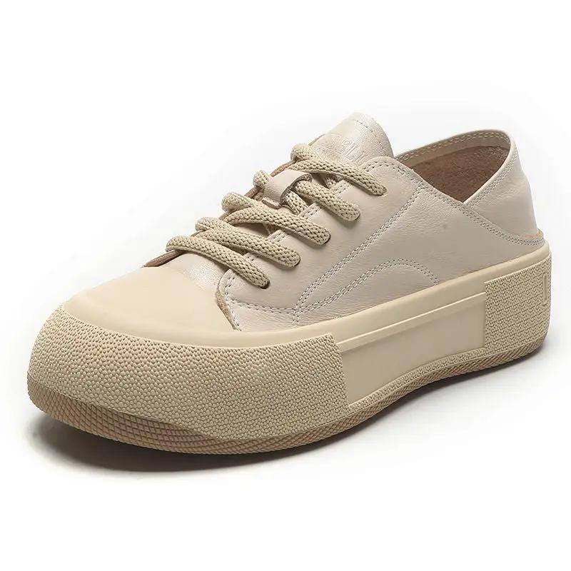 Thick Bottom All-matching Spring And Summer Flat Soft Bottom Not Tired Feet Wear Biscuits Pumps Casual Sneakers For Women by Dropshipman
