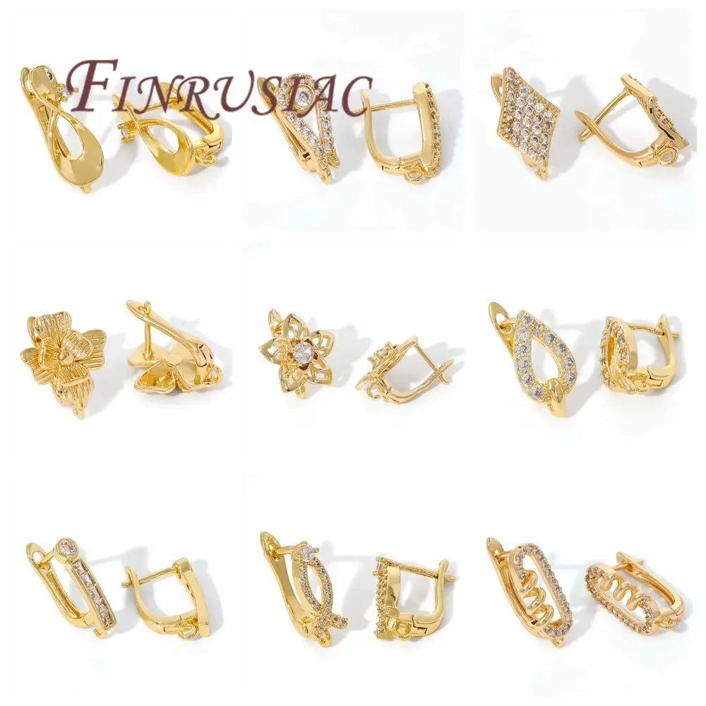 18K Gold Plated,Anti-Allergy Earring Hook Clasps,Supplies For Jewelry,Fasteners Earwires,Earrings Fixtures Accessories by All Mart Bristol Ltd