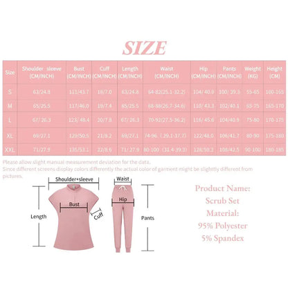 Bestselling S-urgical Gowns Doctor M-edical D-ental Work Uniform Set, Working Room Scrubs Elastic Scrubs Suit by All Mart Bristol Ltd