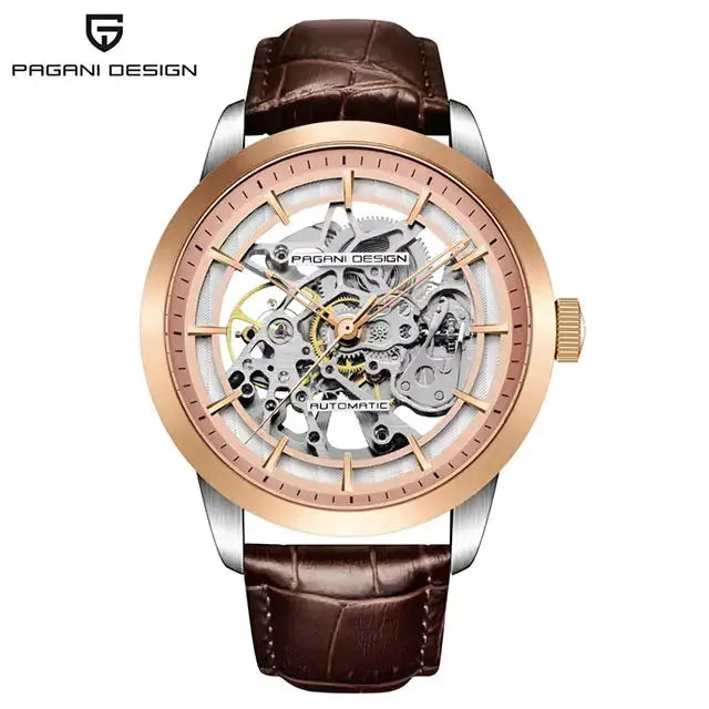 PAGANI DESIGN Hollow Men Watch Stainless Steel Waterproof 43mm Automatic Wristwatch Top Brand Mechanical Watch Men Gift Watches by All Mart Bristol Ltd