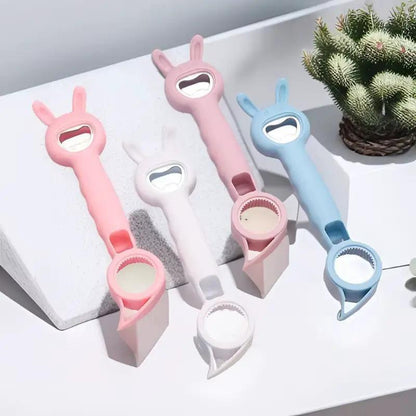 1PCS 4 in 1 Beer Bottle Opener Multi-Purpose Beverage Jar Can Bottle Opener Plastic Corkscrew Dining Bar Gadgets Kitchen Tool by All Mart Bristol Ltd