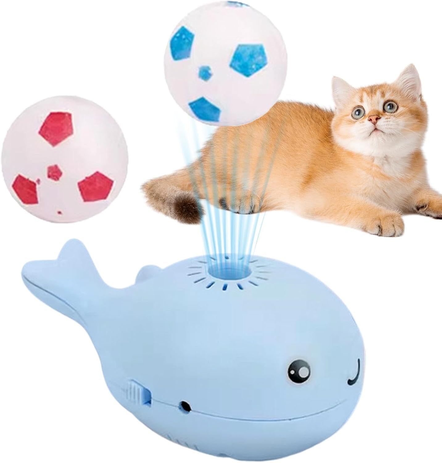 Interactive Whale Floating Toy for Cats - Motion Activated, Battery Operated Fun for All Breeds!