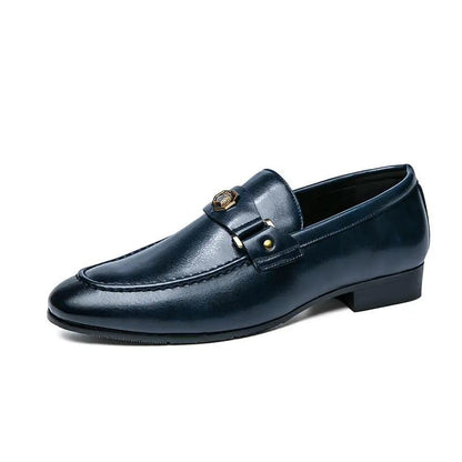 European And American Men's Metal-buckle Slip-on Shoes by Dropshipman
