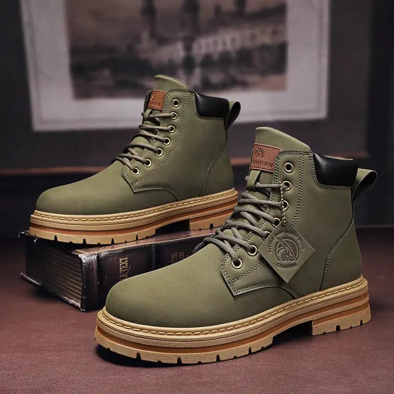 Martin Boots Men's British Style Retro by Dropshipman