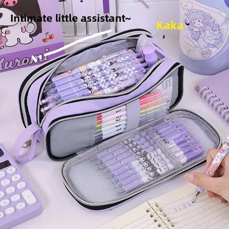 New School Supplies Back to School Essential Pencil Case, Large Capacity Stationery Organizer Student Stationery Box by All Mart Bristol Ltd