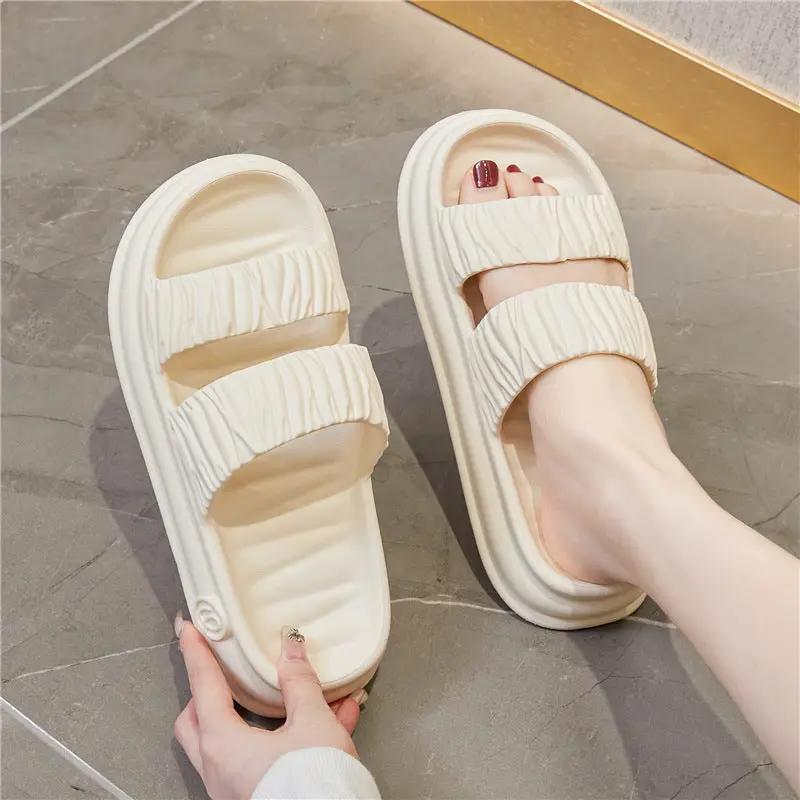 Womens EVA Thick-Soled Slippers With A Step-on-Poop Feel by Dropshipman